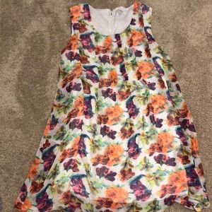 Umgee neon floral shift dress